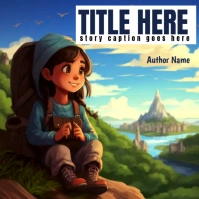 children book cover, amazon book cover, kids, Cuadrado (1:1) template