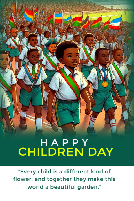 Children day Plakkaat template