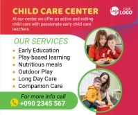 children daycare Large Rectangle Groot Reghoek template