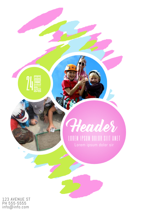 Free Kid S Camp Flyer Brochure Template In Psd Ai