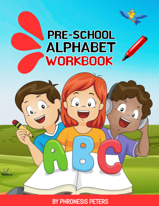 Children workbook Flyer (US Letter) template