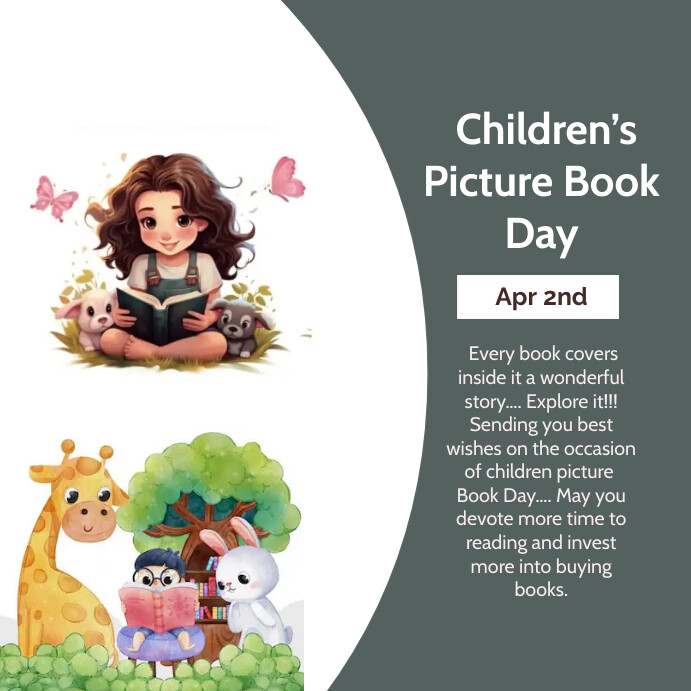 childrens picture book day Template | PosterMyWall