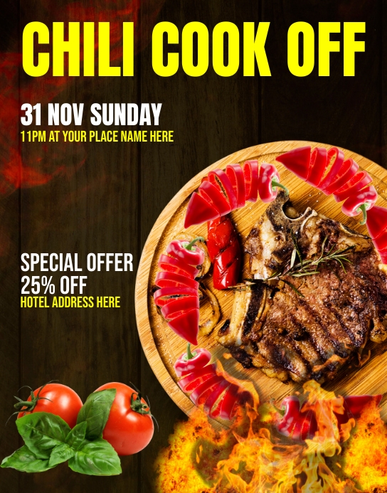 Poster Live Cook chili cook ad design template | PosterMyWall