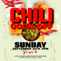 chili cook ad design template Square (1:1)