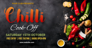 Chilli cook off,event,festival,contest delt Facebook-billede template