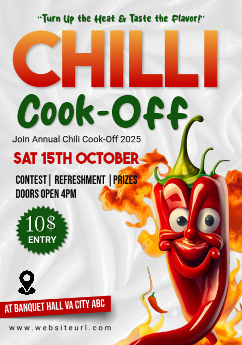 brown-chili-cook-off-flyer-template-postermywall