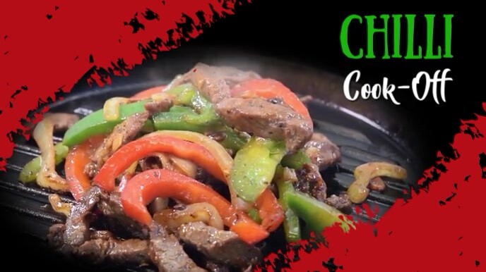 Chilli cook off,event,festival Ekran reklamowy (16:9) template