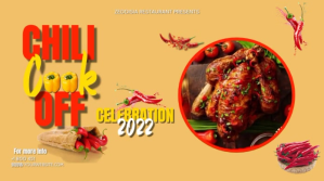 chili cook off celebration flyer template Twitter Post