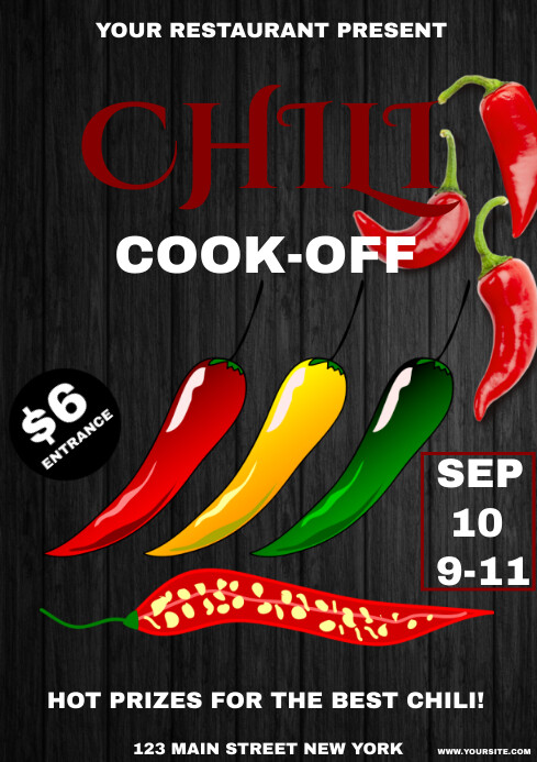 Chili cook off Template | PosterMyWall