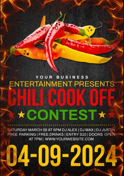 Chili cook off event flyer Template | PosterMyWall