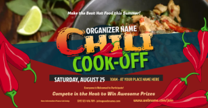 Chili Cook-Off Facebook Shared Image template