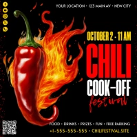 Chili Cook-Off Festival Banner Instagram Post template