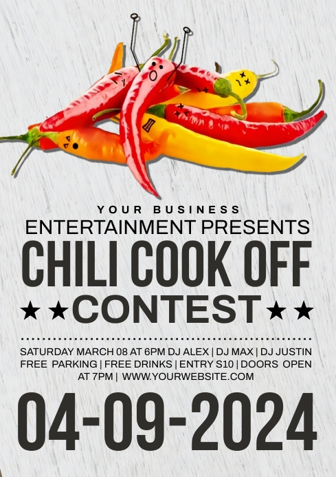 Chili cook off flyer Template | PosterMyWall