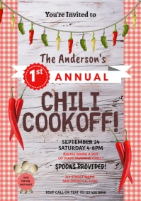 Chili Cook-off Flyer Template A4