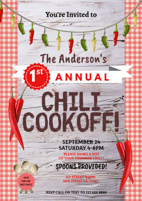 Chili Cook Off Flyer