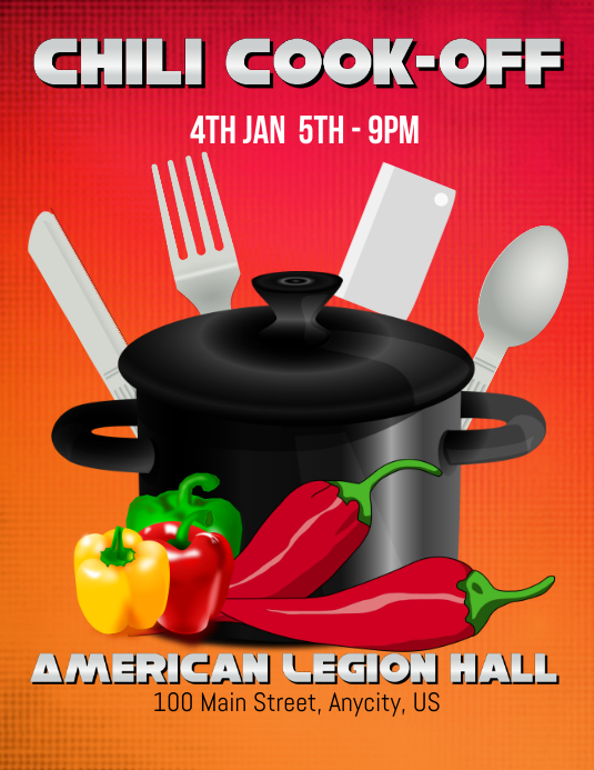 Chili CookOff Template PosterMyWall
