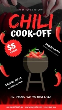 Chili Cook Off Instagram Story template