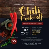 Yellow Chili Cook Off Instagram Video template