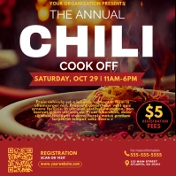 Chili cook off invitation ig post template