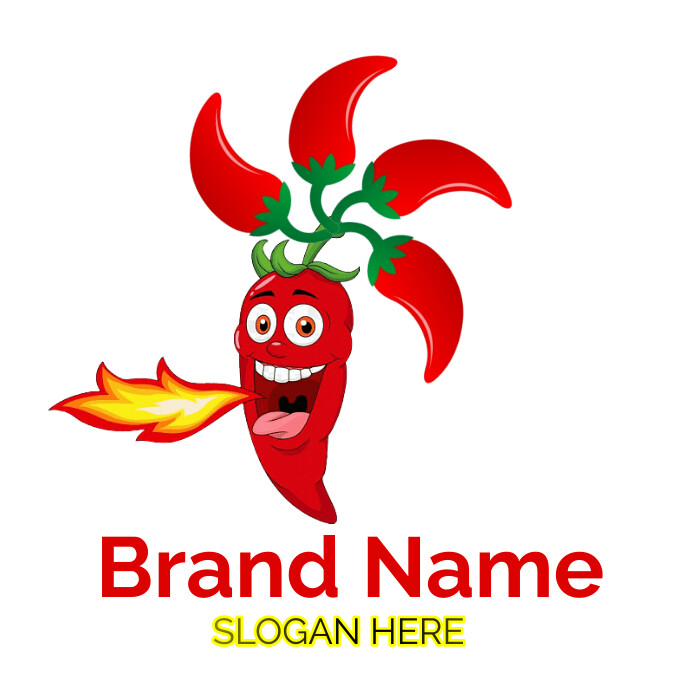 Chili cook off logo, food logo, toy logo template