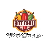 Chili Cook Off Poster  logo template