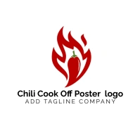 Chili Cook Off Poster  logo template