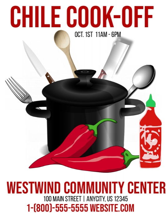 Chili CookOff Template PosterMyWall