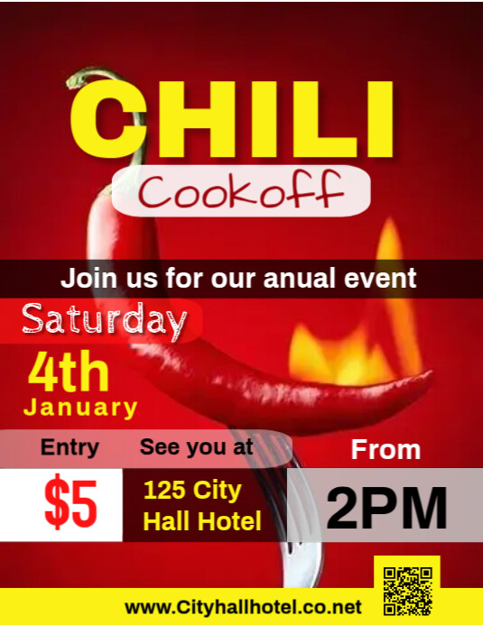 Chili Cook Off Poster Templates | PosterMyWall