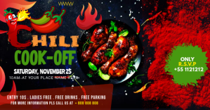 Chili Cook off  template delt Facebook-billede