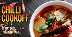 chili cookoff delt Facebook-billede template