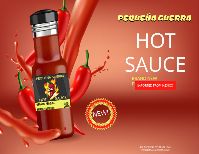 CHILI SAUCE Flyer (Letter pang-US) template