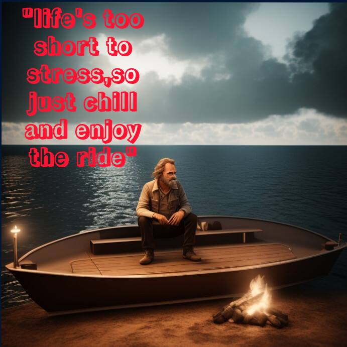 Chill quote Template | PosterMyWall