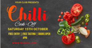 Chilli Cook Off Event Facebo delt Facebook-billede template