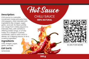 White Shito Sauce Label Labels Template | PosterMyWall