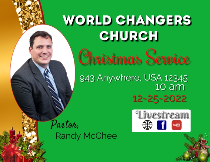 China Grove Christmas Template PosterMyWall