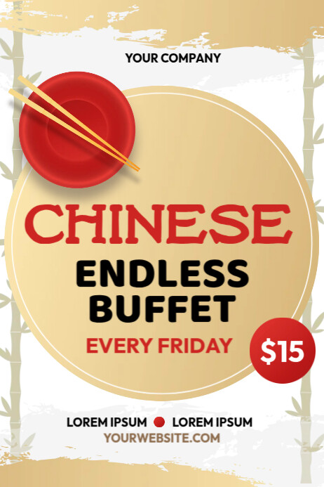 Chinese Buffet Ads Template PosterMyWall