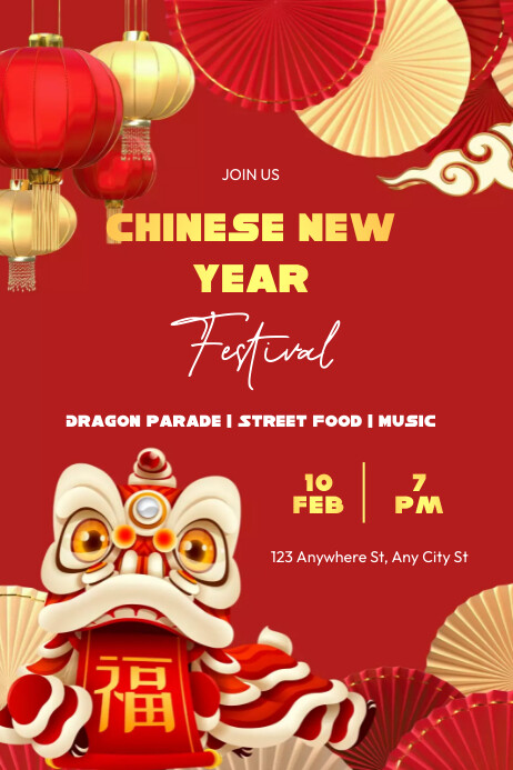 Chinese festival Template | PosterMyWall