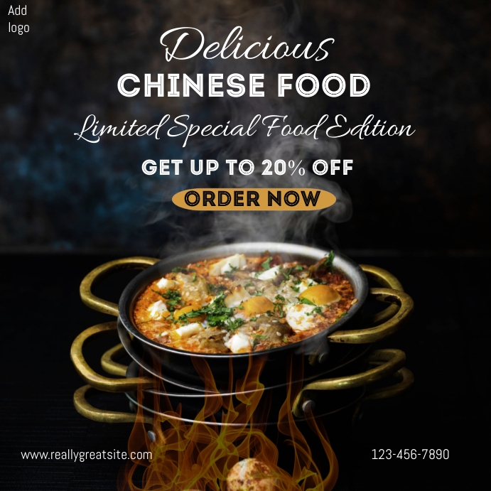 chinese food promo offer,chinese food deal Template | PosterMyWall