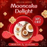 Chinese Mooncake Delight Instagram-Beitrag template