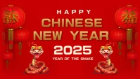Chinese new year,2025,event, lunar year Blog Header template