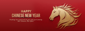 Rosso Chinese New Year Celebration Facebook-coverfoto Template