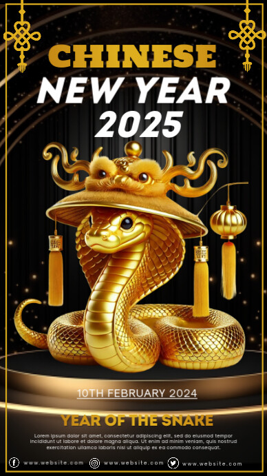 Chinese new year,2025,event Instagram Story template