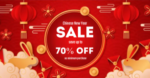 Chinese New Year 2023 SALE Facebook-annonce template