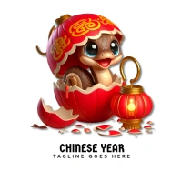 Chinese New Year 2025 Logo 徽标 template