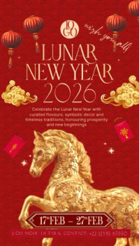 Chinese New Year 2026 Story Template
