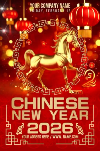 Chinese New Year Banner 4' × 6' template