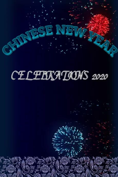 Kartu Tahun Baru Cina Templat Postermywall