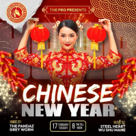 Chinese New Year Celebration Instagram Post template