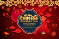 Chinese New Year Celebration Poster template