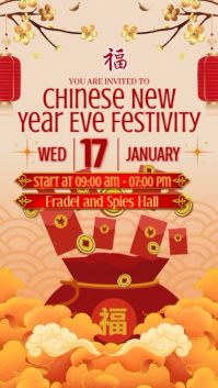 Chinese New Year Celebration Instagram Reel Video template